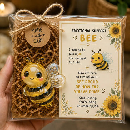 🌸🐝🦛 Emotional Support Glass Animal Gift Set – A Meaningful Little Reminder That You Matter 💕