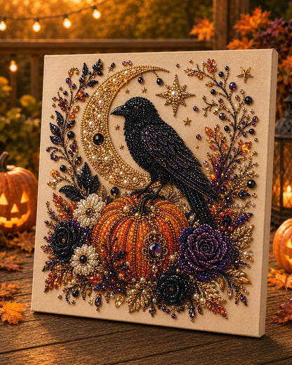 💥 Last Day 49% OFF – 👻✨ Halloween Pearl Art DIY Kit – Turn Tiny Pearls into Spooky-Cute Magic