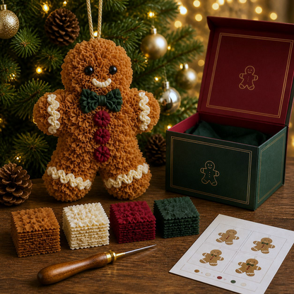 🔥49% Off Last Day - BUY 3 GET 1 FREE🔥 3D Fabric Poke Christmas Ornament Kit.
