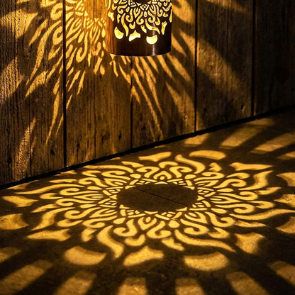 🌀💥Limited Sale Buy 1 Get 1 Free🌞💡Solar Mandala Wall Light Outdoor Garden Fence Projector Lamp Patio Ambient Decor