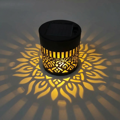 🌀💥Limited Sale Buy 1 Get 1 Free🌞💡Solar Mandala Wall Light Outdoor Garden Fence Projector Lamp Patio Ambient Decor